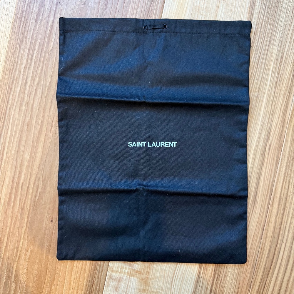 Saint Laurent Black Dust Bag – 16"x12" – Excellent Condition